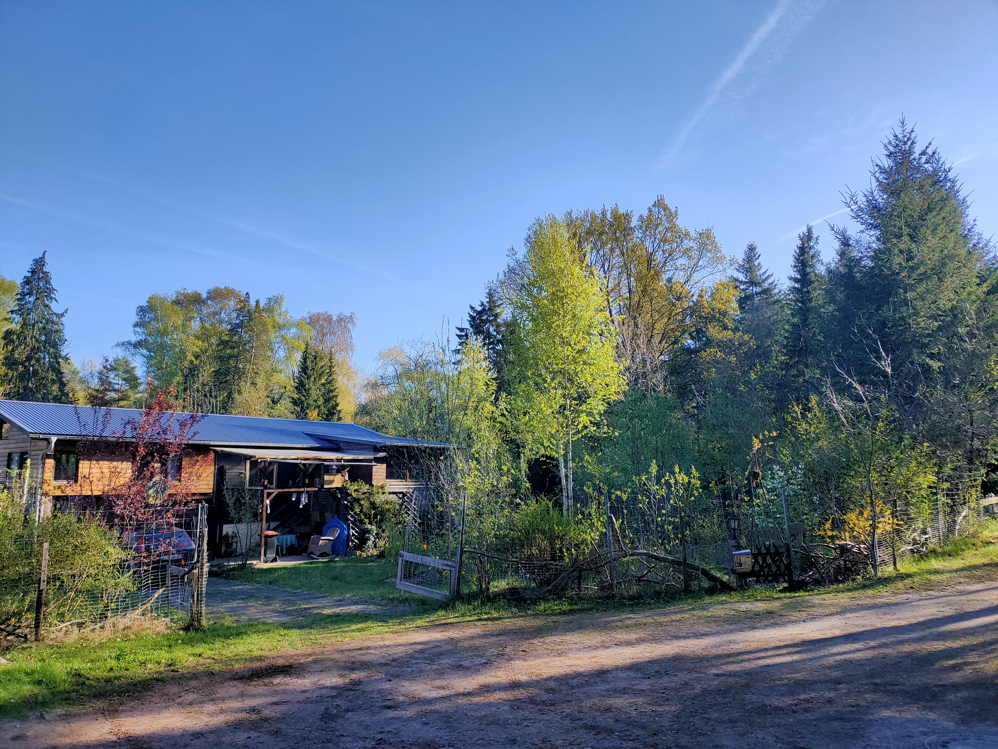 Das Haus des Waldgartens im Grünen